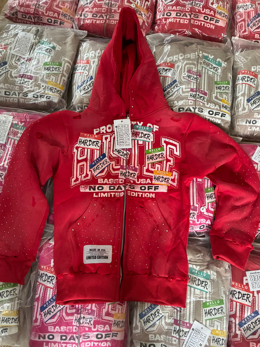 “No days off” Zip ups